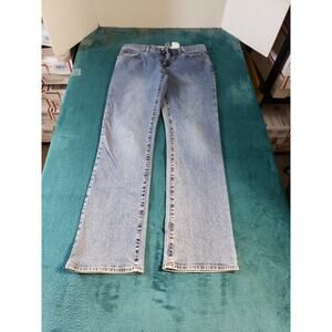 VINTAGE Gap Jeans Size 6 Womens Blue Stretch Denim Pants Mid Rise Bootcut Ankle